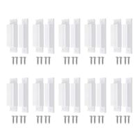 BNYZWOT MC-31 Surface Mount Wired NC Door Contact Sensor Alarm Magnetic Reed Switch White 10pcs