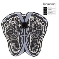 Lzour EMS Foot Mat Foot Massager Pad Acupoints Pulse Mat Relieve Muscle Stimulator Fatigue Stress Health Care Suitable for Anyone