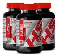 Pure lysine Powder - L-LYSINE Supplement 1000 MG - Improve Hair Health (3 Bottles)