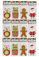 Set of 180 Christmas Cello/Cellophane/Loot Treat Bag w/Ties – 4 Holiday Designs!