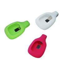 Hemobllo 3pcs Compatible Clip Holder Replacement Silicone Colorful Wireless Activity Plus Sleep Tracker for Fitbit Zip (Pink+Green+White)