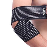 Runworld (1 Pair) Arm & Elbow Brace Compression Bandage Wraps Sleeve for Men Women Tennis Elbow, Golfers Elbow, Tendonitis, Arthritis, Weightlifting, Joint Pain Relief, Injury Recovery (Black)