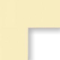 Craig Frames B519 20x24-Inch Mat, Single Opening for 16x20-Inch Image, Soft Yellow with Cream Core