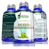 Calc Phos 6X Bone Health & Regeneration Remedy 300 pellets, Use for Growth Problems & Broken Bones, Aids in Recovery from Disease & Infection, Helps with Calcium Deficiency & Feelings of Coldness