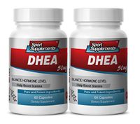 dhea Pills - DHEA 50mg - DHEA Supplement to Increase Bone Density and Boost Immune System (2 Bottles 120 Capsules)