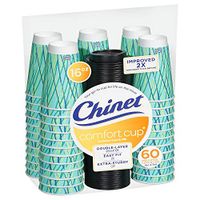 Chinet Comfort Cup 16 oz. Hot Cups & Lids (60 ct.)