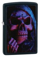 Zippo Black Matte Grim Reaper Lighter