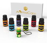 Essential Oils Gift Set,100% Pure (Lavender, Peppermint, Lemongrass, Tea Tree, Eucalyptus, Orange) Free Essential Oil Pendant
