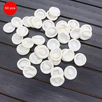 Liobaba 50PCS/SET Natural Latex Anti-Static Finger Cots Practical Design Disposable Makeup Eyebrow Extension Gloves Tools