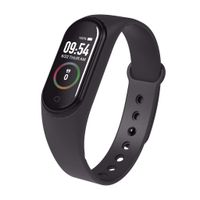 Mkcether M4 Waterproof Sports Watch Smart Bracelet Heart Rate Activity Blood Pressure,Sleep Monitoring, Step, Distance, Calories, for Kids Women and Men (Black)