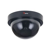 Dummy Fake Security CCTV Dome Camera with Flashing Red LED Light