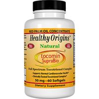 Healthy Origins Tocomin Supra Bio Tocotrienols Gels, 50 Mg, 60 Count