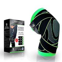 Allwayz Best Knee Brace | Knee Compression Sleeve for Men and Women | Knee Support for Running, Crossfit, Weightlifting, Gym, Basketball, Sports | Meniscus, ACL Knee Brace| Knee Pain Relief (Large)