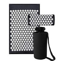 Heaven Mat Acupressure Mat and Pillow Set Acupuncture Mats Back and Neck Pain Relief Massage Mat for Therapy Pain Relief Sciatic Pain, Insomnia, Stress Relief and Muscle Relaxation with Carrying Bag