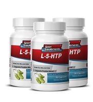 5 Htp Appetite - L-5-htp 377mg - Improve Relaxation and Weight Loss with Herbal 5 HTP Supplement (3 Bottles 90 Capsules)