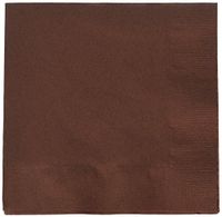 Chocolate Brown 2-Ply Luncheon Napkins | Pack of 50 | Party Supply
