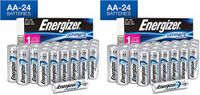 Energizer AQWSDFDG AA Lithium Batteries, Ultimate Lithium Double A Battery, 2 Pack of 24 Count