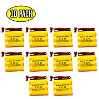 10 Pack BGN800-3DWP-41REC LPX70RWH NNYXSB NIC0553 ANIC0553 41B020AD13301 BNP3700B 3.6v 700mah Ni-Cd Battery Replacement BNP3700B S/L 026-148 Dantona CUSTOM-93 026148 Cooper LPX70RWH Dantona CUSTOM-23