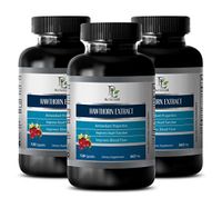 Immune Booster System - Hawthorn Extract - Metabolism Supplements for Men - 3 Bottles 360 Capsules