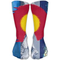 Colorado Flag Men Women's Casual Athletic Stoking 30CM Crew Long Socks