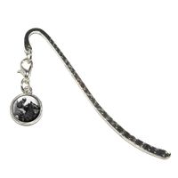 Graphics and More Horse Racing-Race Track Betting Running Vintage Metal Bookmark Page Marker with Charm (Charm_Book_0453)