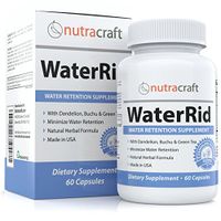 Natural Diuretic Water Pill with Dandelion and Potassium to Lose Water Weight and Bloating Relief - Premium Herbal Water Retention Supplement - 60 Capsules - Made in USA