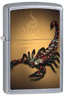 Zippo Personalized Message Engraved Customized Gift for Him for Her Scorpion Style2 Indoor Outdoor Windproof Lighter