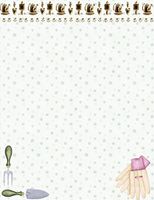 Gardening Tools Stationery Printer Paper 26 Sheets