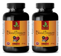 Blood Pressure Pills for Women - Blood Pressure Support 690 Mg - Dietary Supplements - folic Acid and b12 Combination - 2 Bottles 120 Capsules