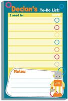 Robot Guy Kids to-Do Pad | Homework Pads | Personalized School Notepads for Kids | Custom Printed School Pads | Schedule pad | Stationery for School