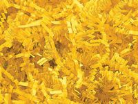 Yellow Yellow Metal Pail Bucket Party Gift 5.5" with Crinkle Paper Shred