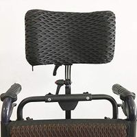 Wheelchair Headrest Neck Support Head Padding Wheelchairs Pillow Aluminum Alloy Easy to Install/Headrest Adjustable Range 350Mm-500Mm