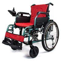 FACAI Foldable Power Electric Wheelchair with Electric Power Or Use As Manual Wheelchair Travel Wheelchairs Folding Lightweight Electric Wheelchair