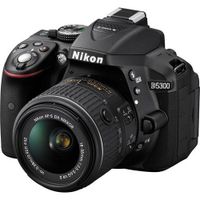 Nikon D5300 24.2 MP CMOS Digital SLR Camera with Nikkor AF-S 18-55mm f/3.5-5.6G AF-S DX VR Lens (Black) International Version (No Warranty)