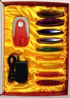 T-Zone Health LED Light Therapy Device with 9 Cover Options, 90 Led Array and 4 Operation Modes, Used for LED Beauty Treatment and Emotional Stress Relief, Includes Brochure for Acupressure Points, AC Adapter and 3 Rechargeable Batteries
