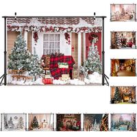 Zippem Christmas Printed Background Cloth Photography Props Wall Art Decoration Backgrounds