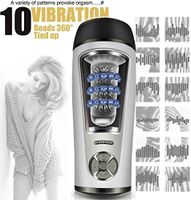 4D Automatic Heating Déép Thrōãt  Orǎl  Cup 10 Vibration Portable Voice Interaction