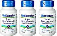 Life Extension Super Bio-Curcumin 400mg, 60 Vegetarian Capsules - 3-Pak