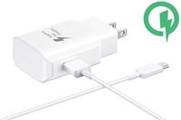Lawson Fast 25W Wall Charger for LG Q7+ Quick Charge with Detachable Quick Charge 3.0 USB-CUSB Cable. (White)