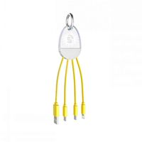 【Newest Charging Cable in 2019】 DT Charger Cable in Water-Drop,Android Phone Charger Cable,Charging Cable Adapter & Micro USB Cable for Lighting Cable with 4 in 1 Multi Charger Cable USB (Yellow)