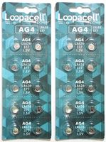 20 x LOOPACELL AG4 LR626 377 1.5V Alkaline Watch Batteries