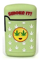 Smokemoji Jet Flame Torch Lighter Adjustable Flame Windproof Butane Refillable (Apple Green)