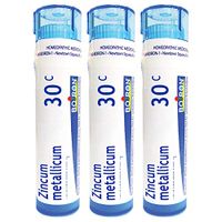 Boiron Zincum Metallicum 30c, 80 Pellets, Homeopathic Medicine for Leg Cramps, 3 Count