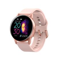 DSMART S3 Fitness Smart Watch for Ladies Girls Activity Tracker Watch with 9 Sports Modes All-Day Heart Rate Blood Pressure SpO2 Monitor, IP68 Waterproof Touch Screen Long Battery Life (Golden)