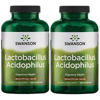 Swanson Lactobacillus Acidophilus 1 Billion Cfu 250 Caps 2 Pack