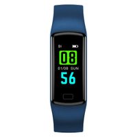 ASHATA Fitness Tracker Smart Watch Heart Rate Sleep Blood Oxygen and Blood Pressure Monitor Tracker Smart Bracelet Activity Tracker IP67 Waterproof Bluetooth Pedometer (Blue)