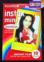 Fujifilm Instax Mini Instant Film Rainbow 10 Sheets Color Photo Paper for Fuji Mini 9, Mini 8, Mini 7s, Mini 8+, Mini 70, Mini 90, Share Printer SP-2, SP-1, Polariod 300 Cameras
