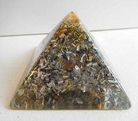 #47 Clear Large Pyramid Crystal Orgone Generator Energy Accumulator 528Hz/7.83Hz/Advance Harmonics (2"H-51mm 3.5"B-89mm, 47 Clear)