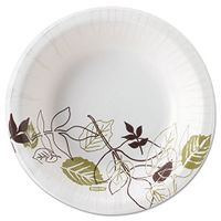 Dixie Ultra Pathways Heavyweight Paper Bowls, WiseSize, 12oz, Green/Burgundy, 500/Carton
