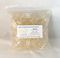 PurecapsUSA - Size 0 Fillable Clear Empty Vegetarian Capsules